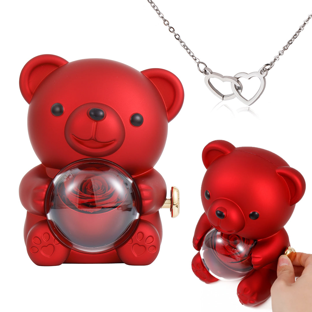 Hidden Rose Heart Necklace