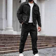 Load image into Gallery viewer, Men’s Retro Jacket &amp; Cargo Pants 2-Piece Set
