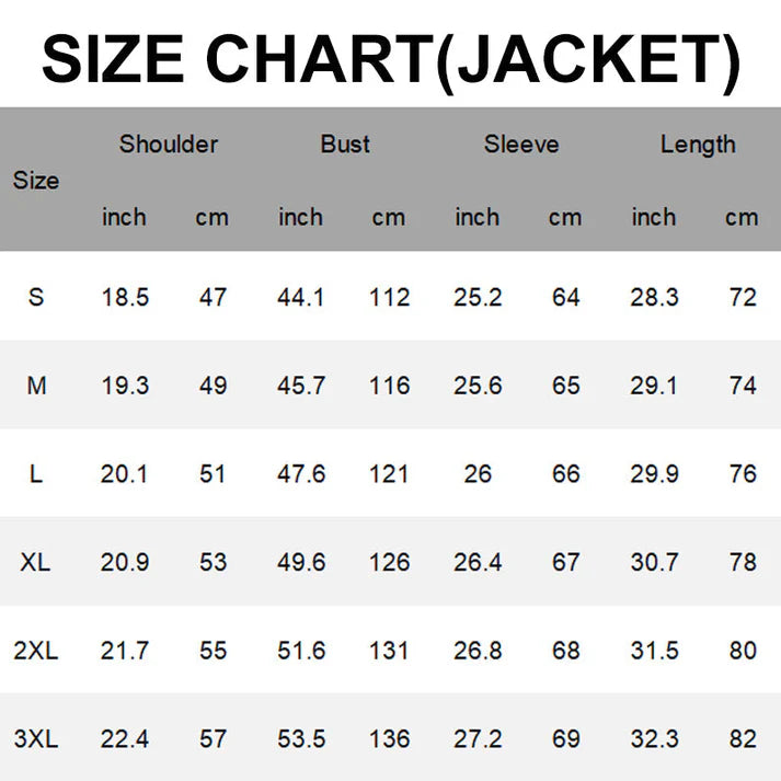 Men’s Retro Jacket & Cargo Pants 2-Piece Set