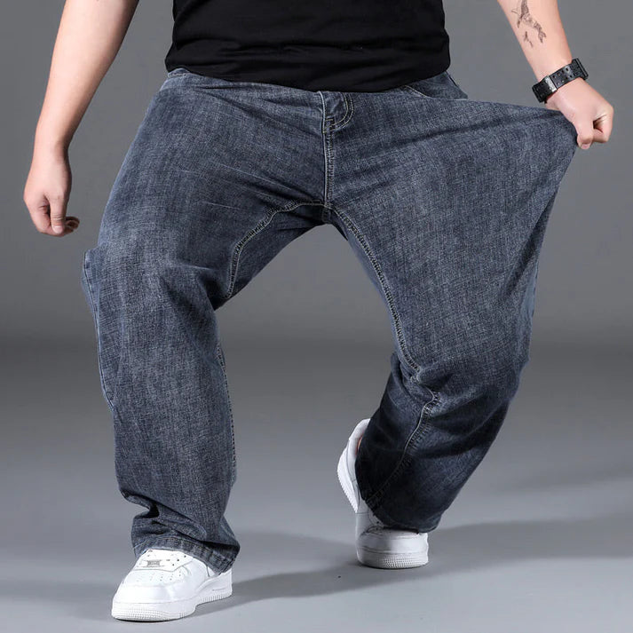 Stylish Loose High Stretch Straight Leg Jeans