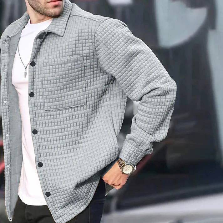 Fashion Solid-Color Jacket -👍Classic Style, Everyday Comfort!👔