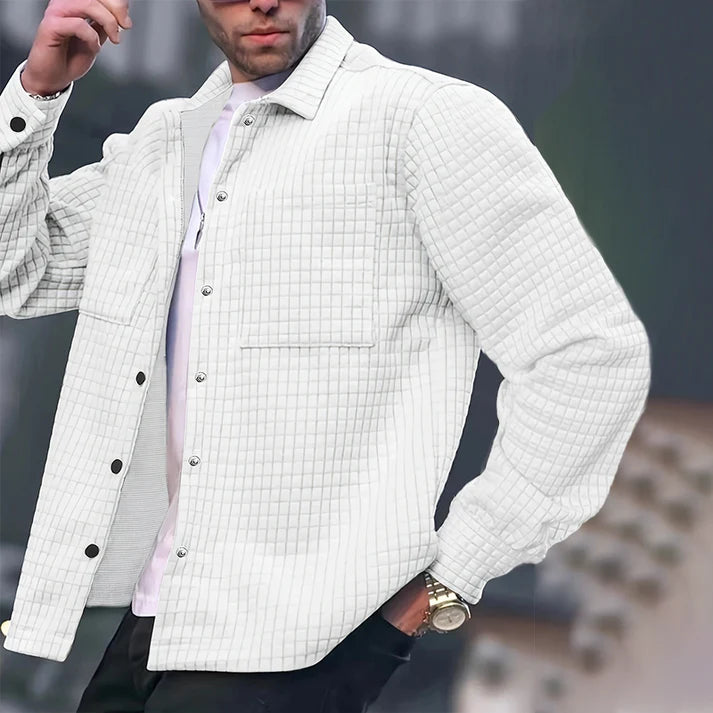 Fashion Solid-Color Jacket -👍Classic Style, Everyday Comfort!👔