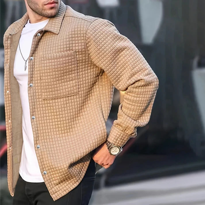 Fashion Solid-Color Jacket -👍Classic Style, Everyday Comfort!👔