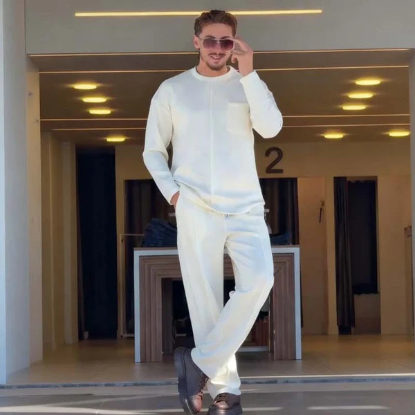 Men's Casual Autumn Stretch 2-Piece Set