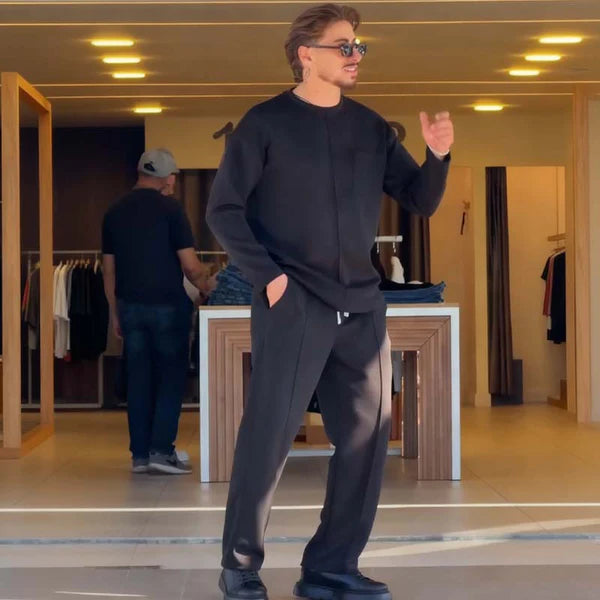 Men's Casual Autumn Stretch 2-Piece Set