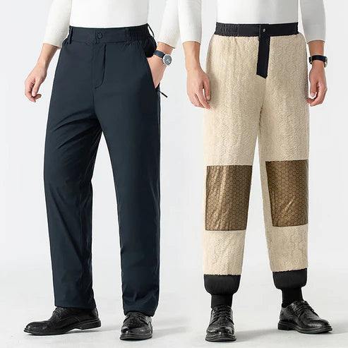 Limited-time 50% off⏰Men’s Cozy Thermal Pants With Graphene Knee Pads